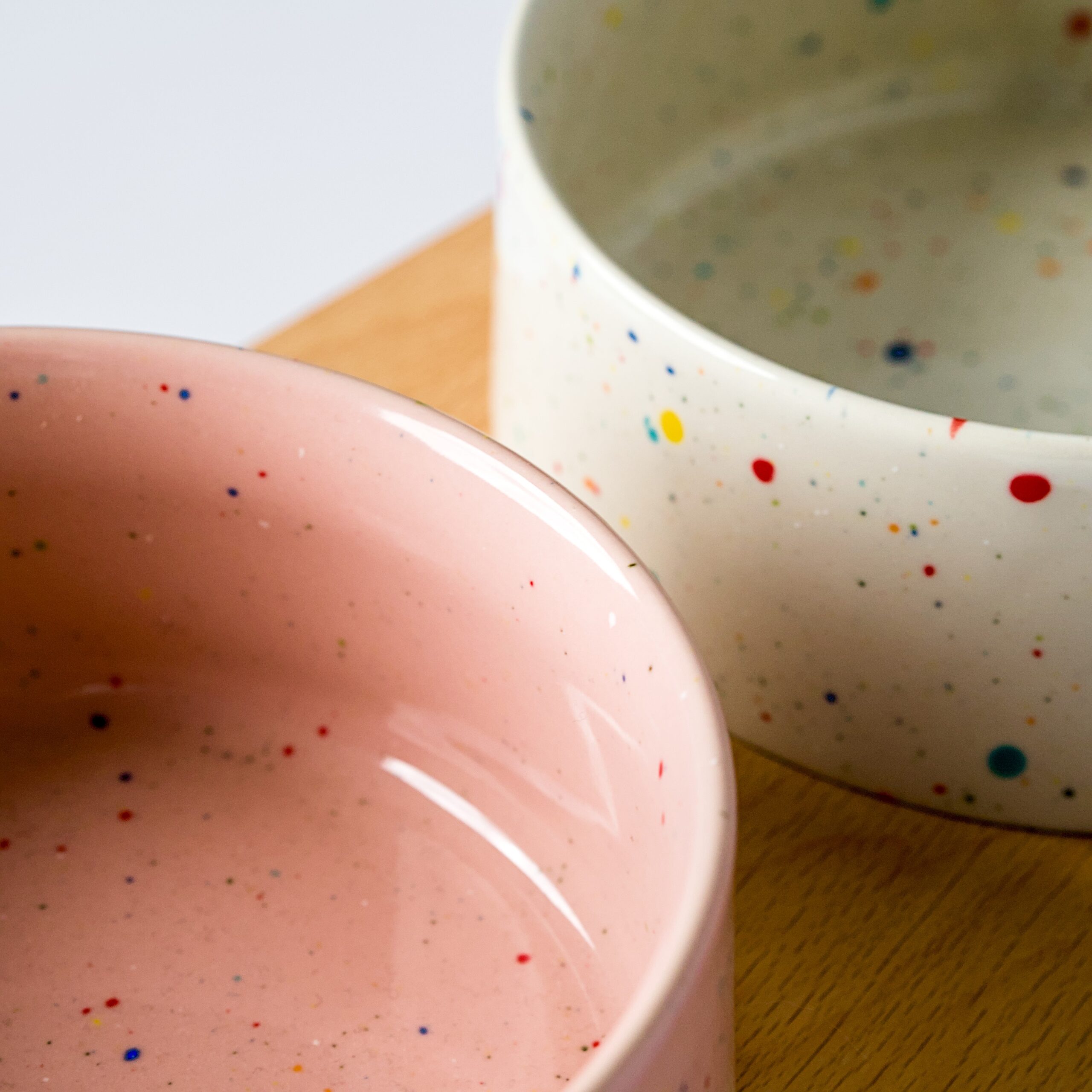 Gamelles chat design bol céramique rose